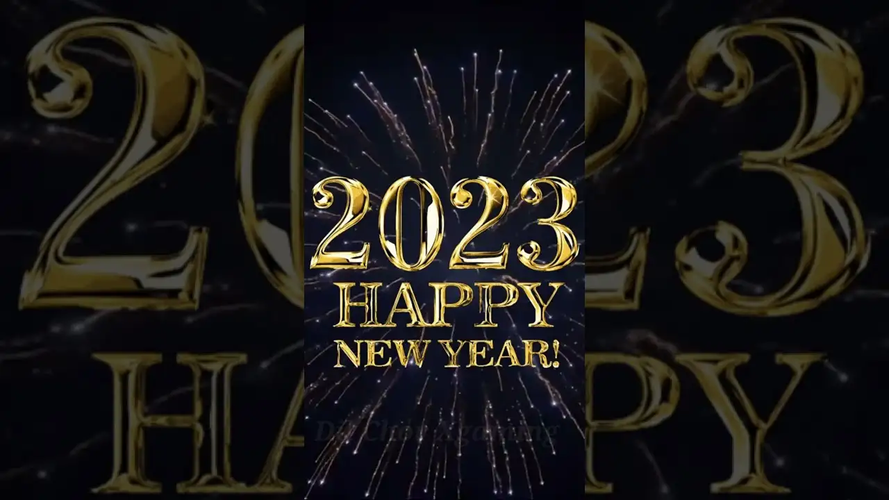 2023 Happy New Year Full Screen Status Video