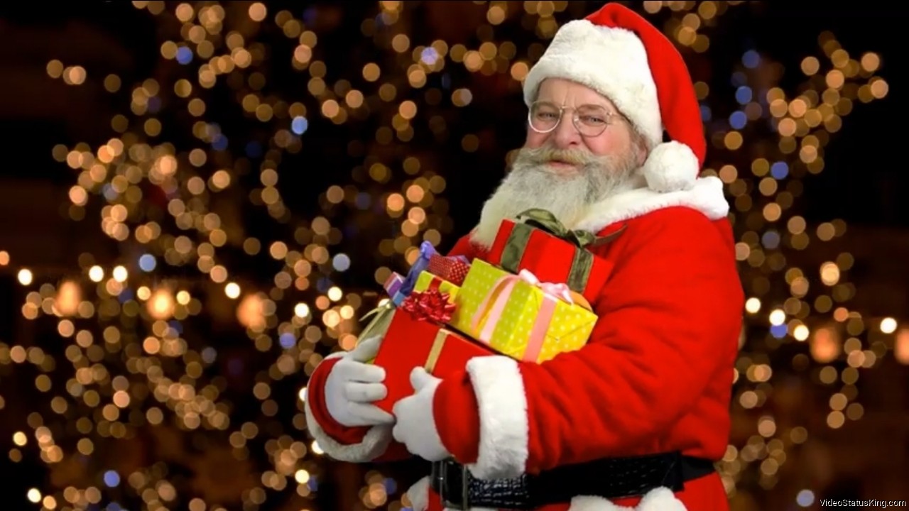 Christmas Coming Soon Santa Claus Full Screen Status Video