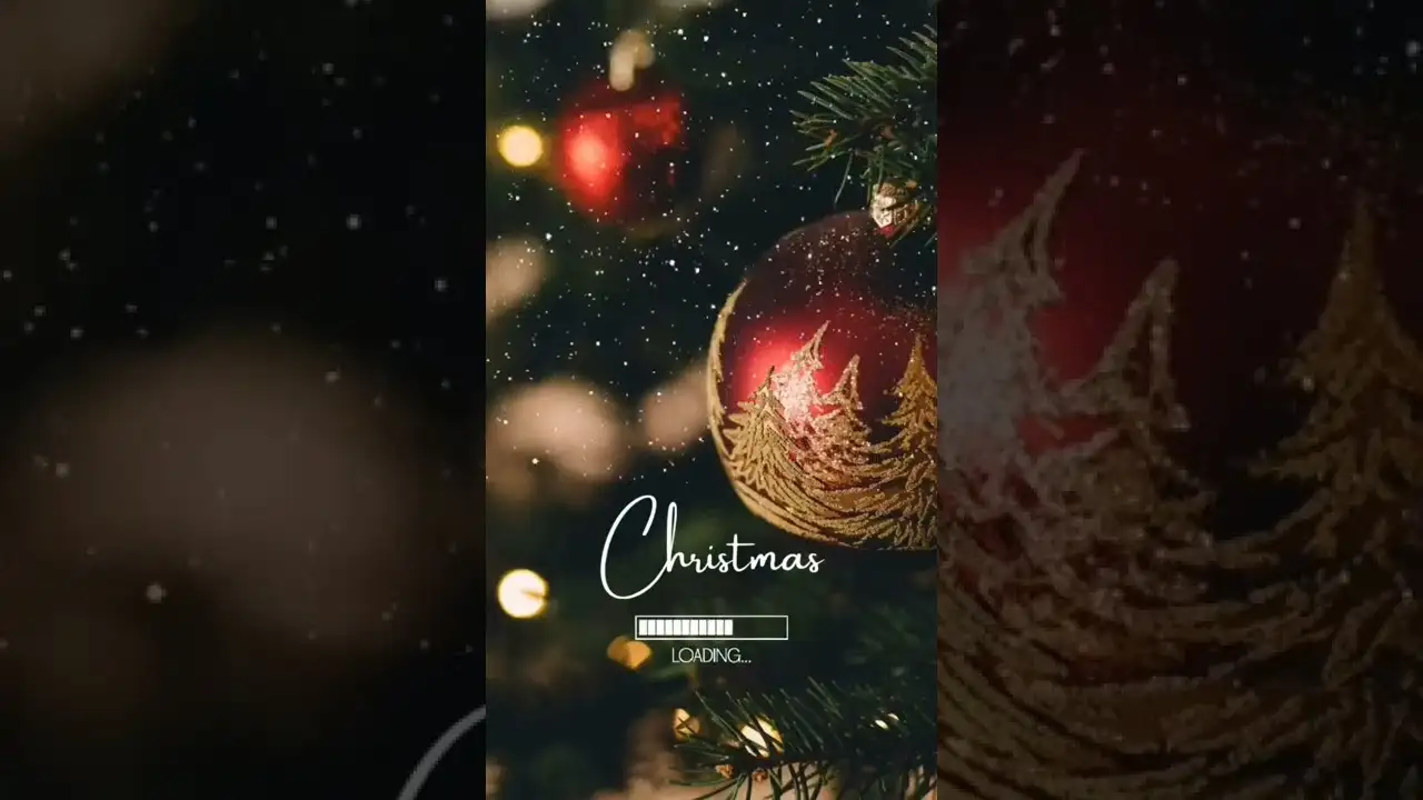 Christmas Loading Full Screen Status Video
