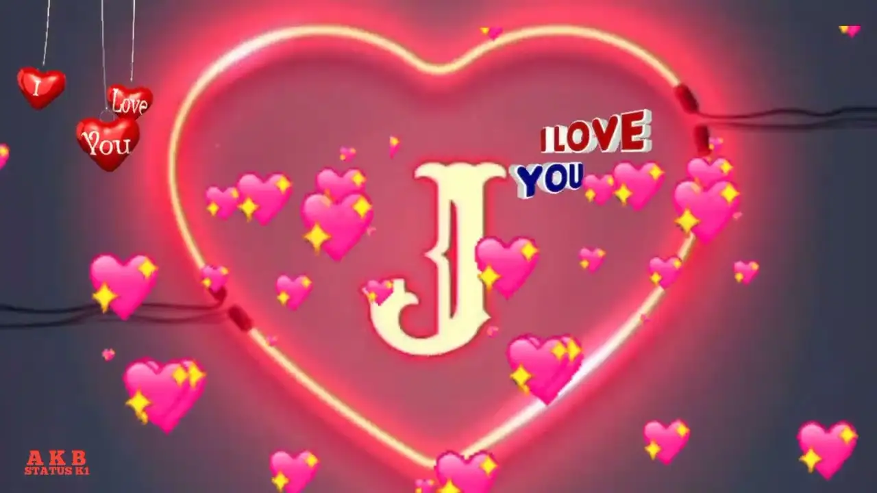 I Love You J Name Status Video