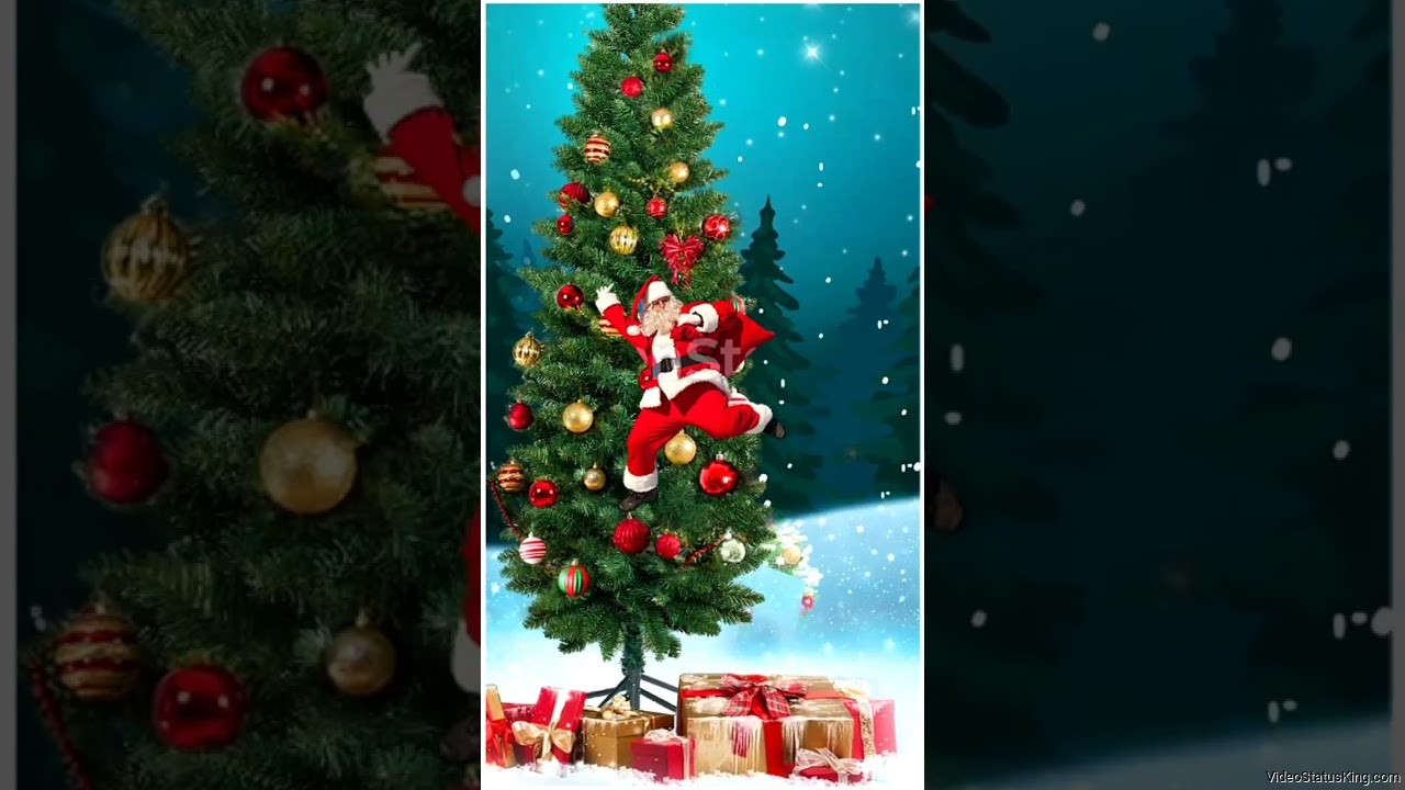Merry Christmas 2022 Full Screen Status Video