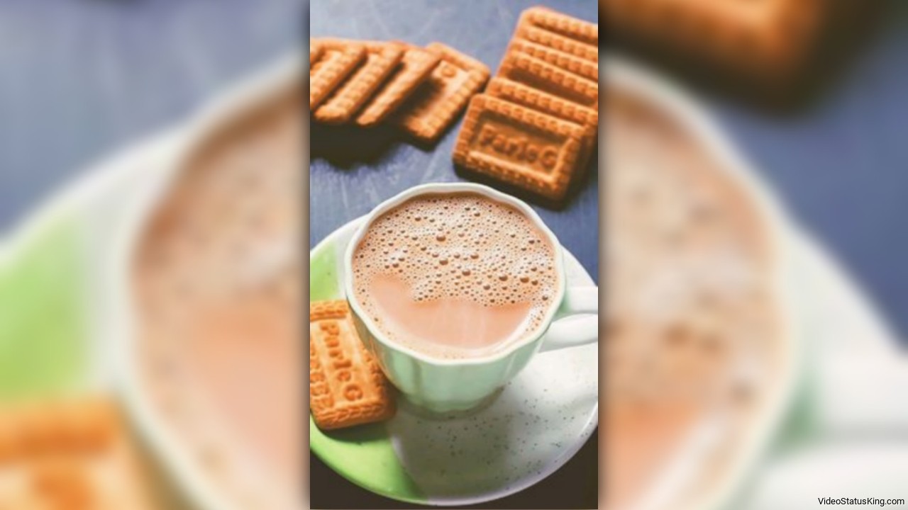 Tea With Parle G Biscuit Status Video